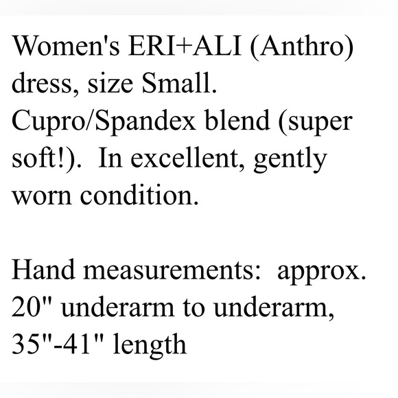 ANTHROPOLOGIE ERI + ALI DRESS - Picture 8 of 8